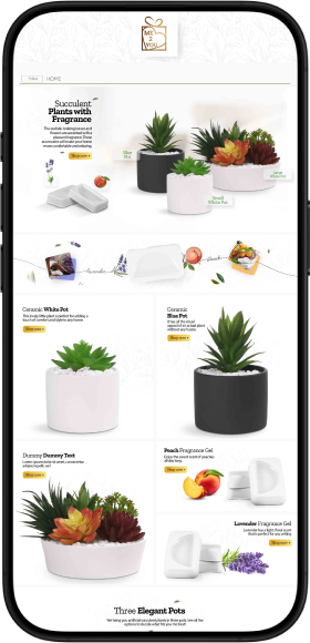 Fragrance plants storefront