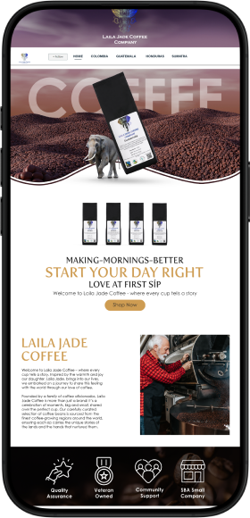 Coffee storefront